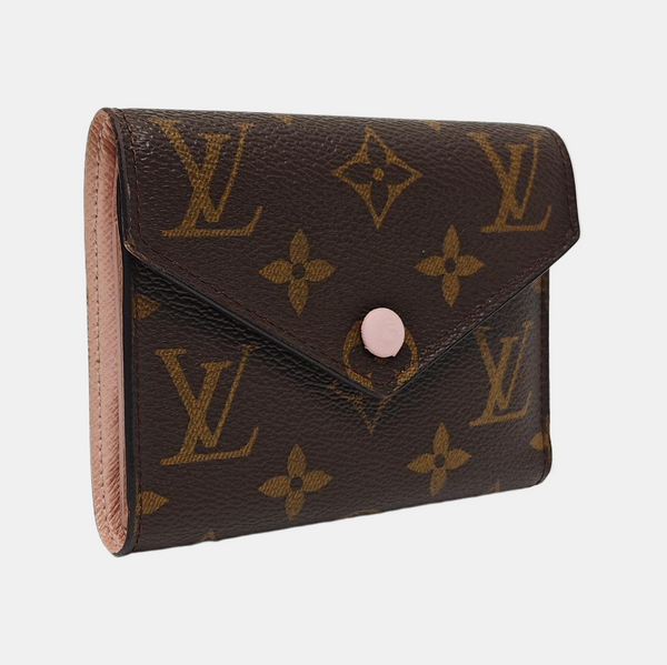 VICTORINE Monogram Coated Canvas Brown Wallet