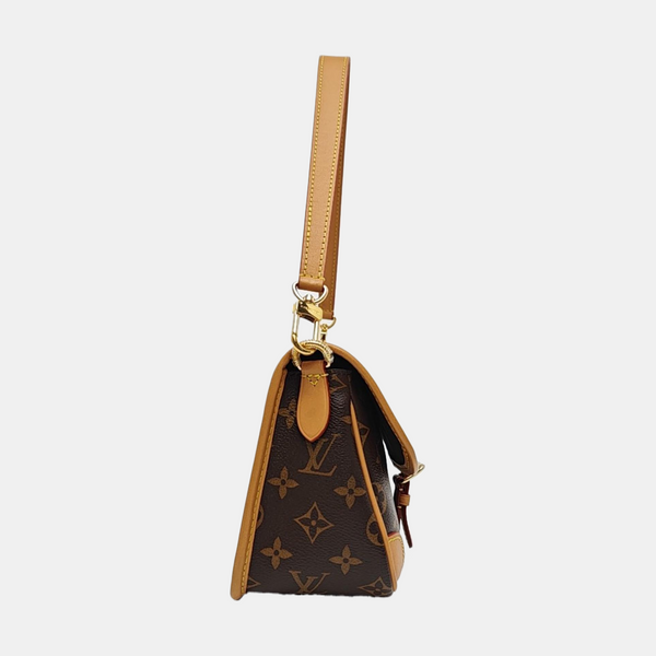 DIANE Monogram Coated Canvas Brown