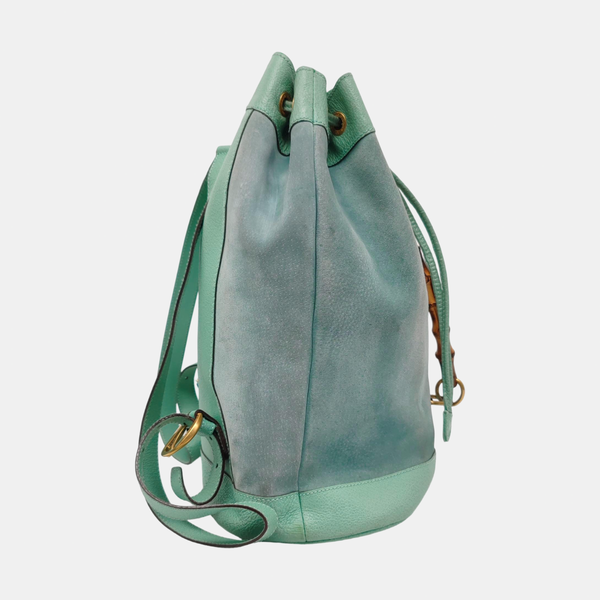 Suede Backpack Green