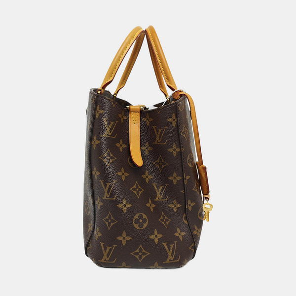 MONTAIGNE Monogram Coated Canvas Brown