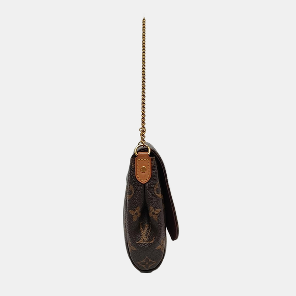 FAVORITE MM Monogram Coated Canvas Brown