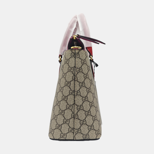 GG Blooms Monogram Coated Canvas Beige