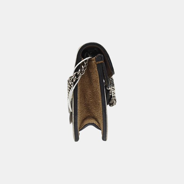 Dionysus Super Mini Monogram Coated Canvas Beige