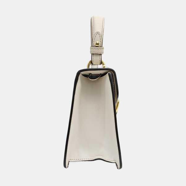 Sylvie Mini Calfskin White