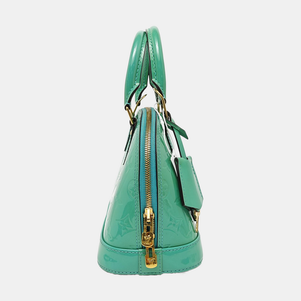 ALMA BB Monogram Patent Leather Green