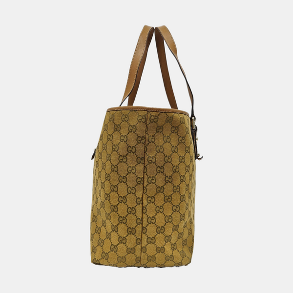 Monogram Canvas Tote Bag Yellow