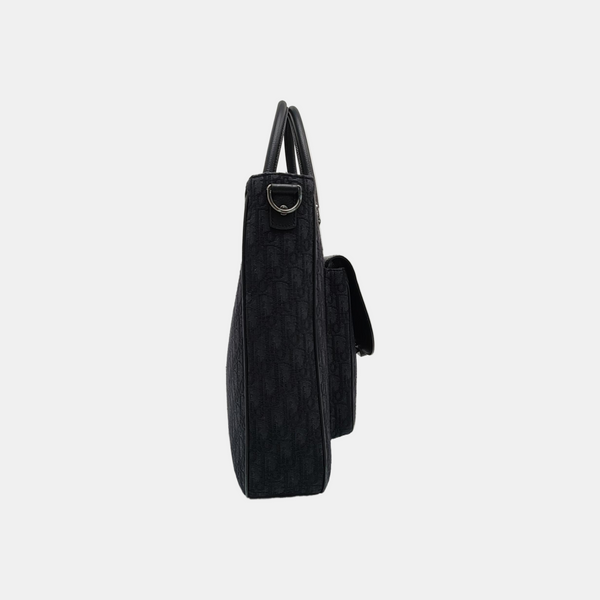 Authenticated pre-owned Saddle Monogram Canvas Black - Tote Bag at Looply