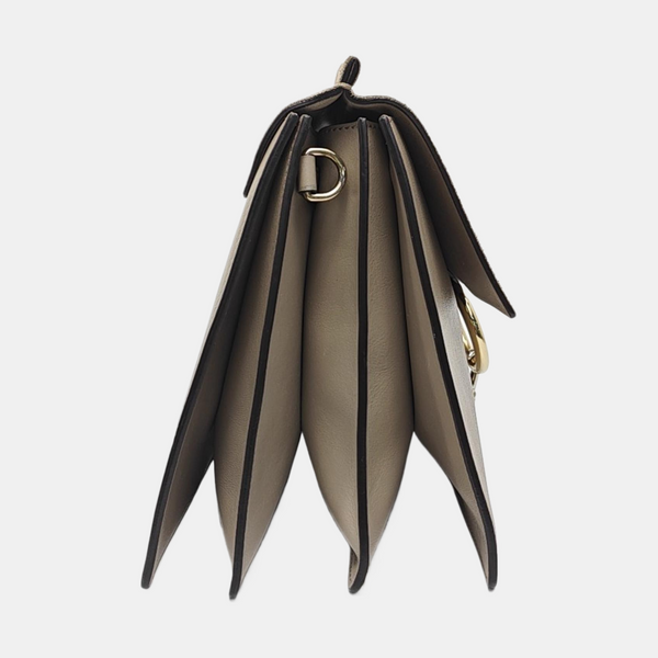 Faye Medium Calfskin Gray
