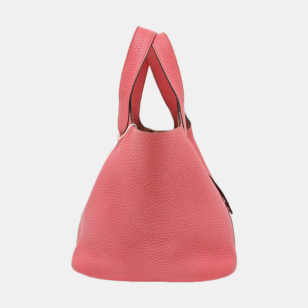 Authenticated pre-owned Picotin Lock 18 Clemence Pink - Bucket Bag at Looply