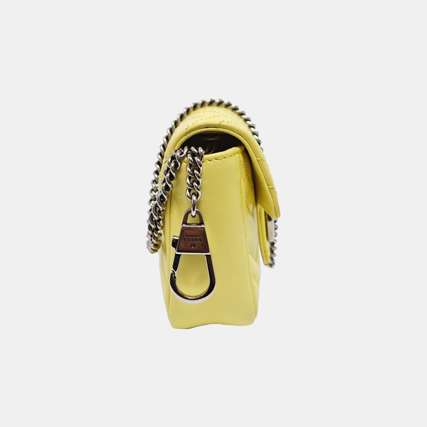 GG Marmont Mini Chevron Lambskin Green