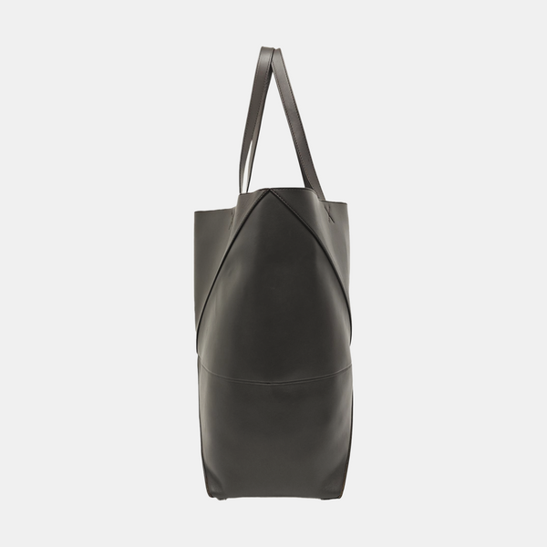 Puzzle Fold Large Calfskin Gray