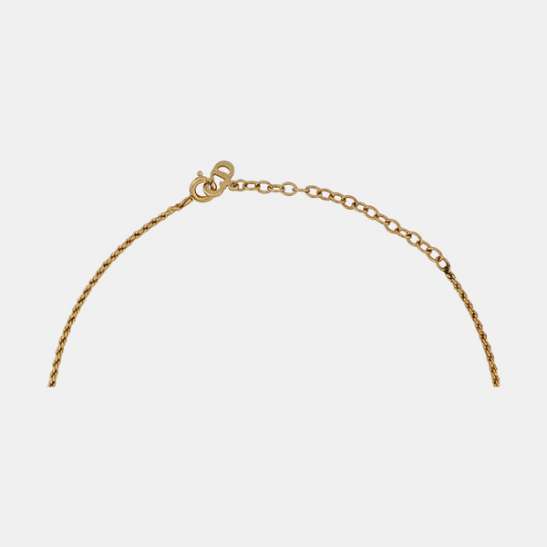 Twist Round Metal Gold Necklace