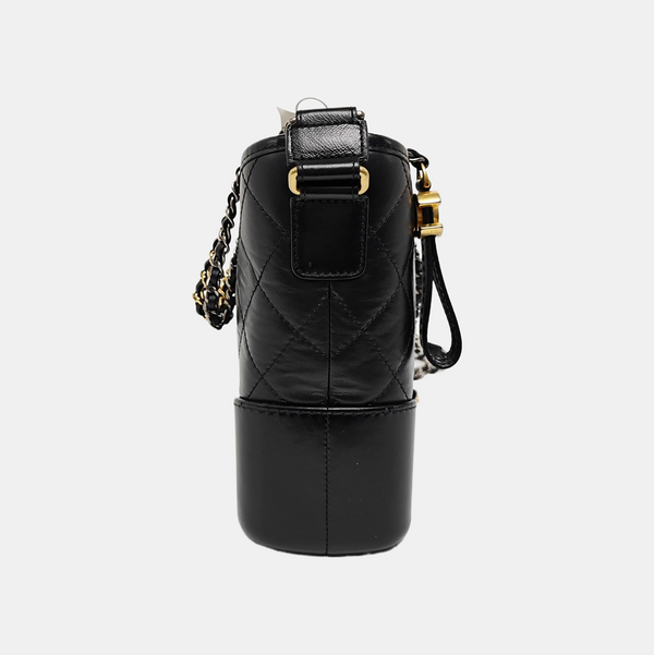 GABRIELLE New Medium Quilted Calfskin Black