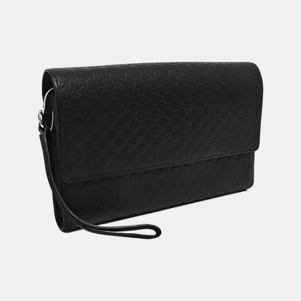 Monogram Calfskin Clutch Black