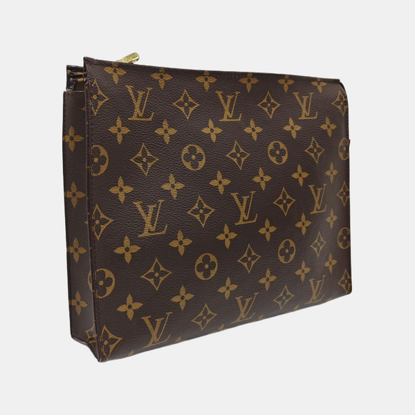 TOILET POCKET 26 Monogram Coated Canvas Brown