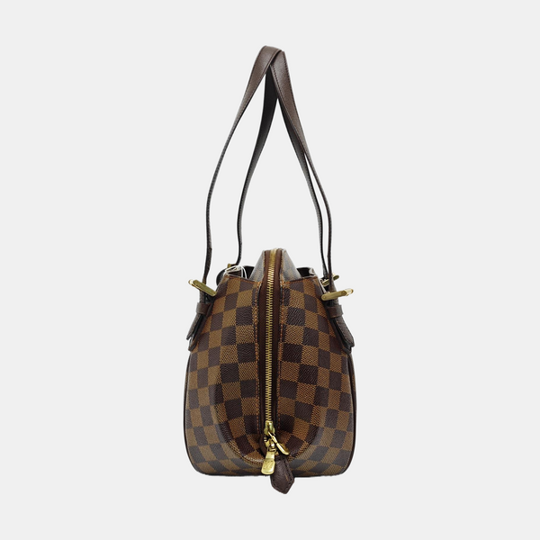 RIVINGTON Damier Ebene Coated Canvas Brown