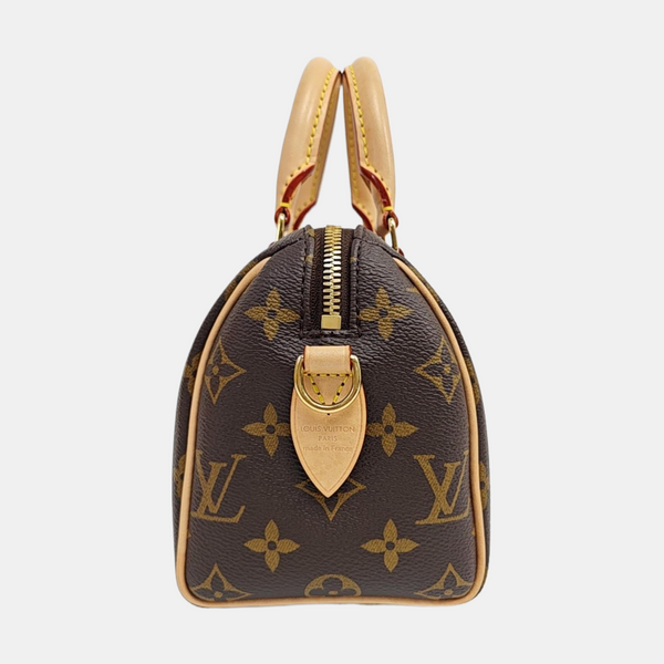 SPEEDY 20 Monogram Coated Canvas Brown