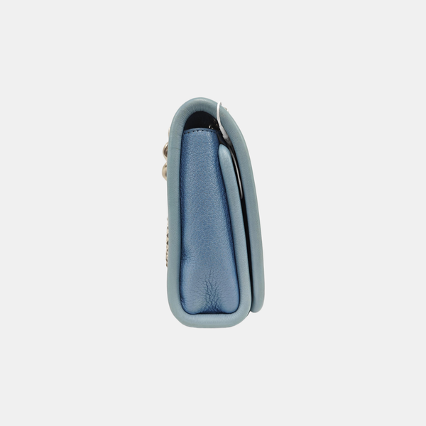 Calfskin Shoulder Bag Blue