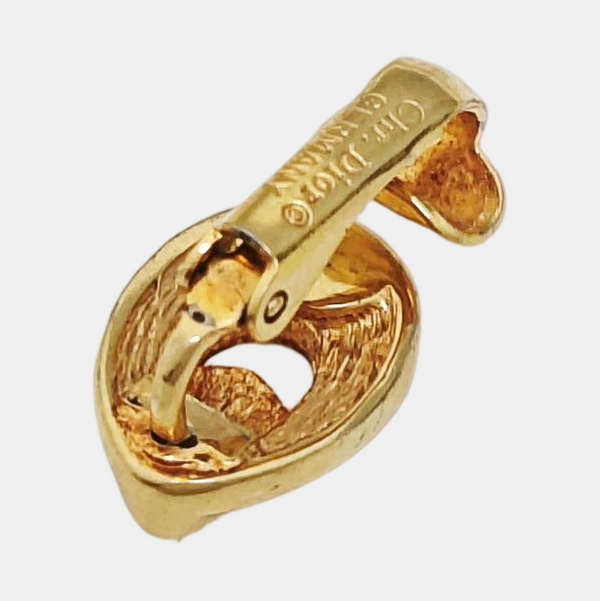 Metal Gold Clip On Earrings