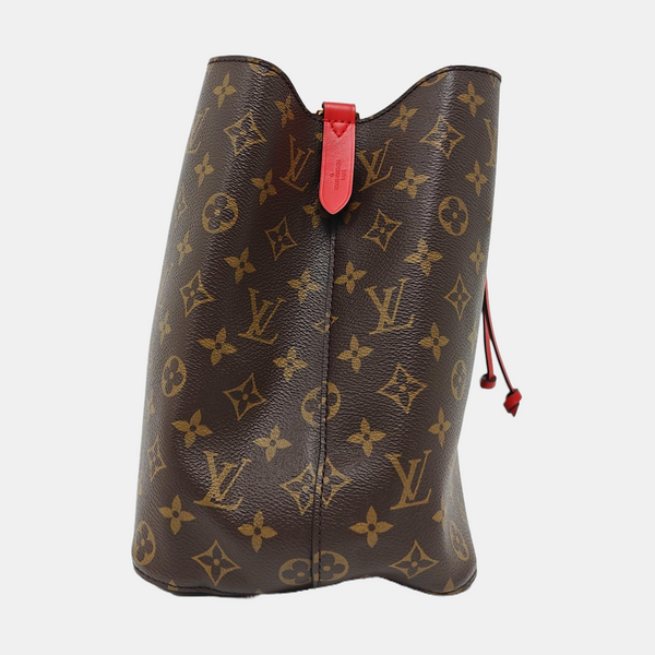 NÉONOÉ MM Monogram Coated Canvas Brown