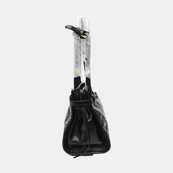 Bonnie Medium Patent Leather Black