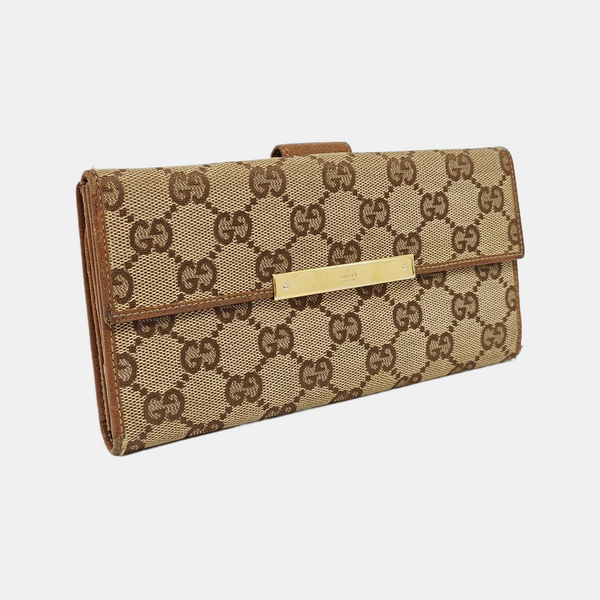 Monogram Canvas Wallet Beige