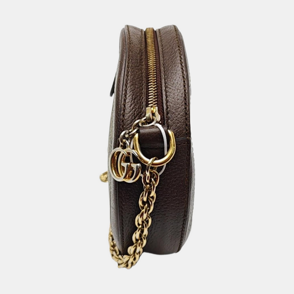 Ophidia Mini Monogram Coated Canvas Beige