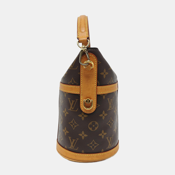 DUFFLE Monogram Coated Canvas Brown