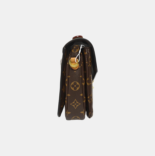 MÉTIS MM Monogram Coated Canvas Brown