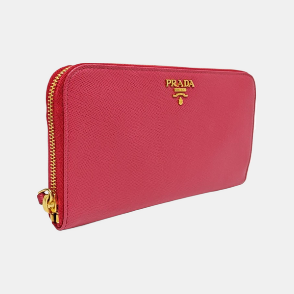 Saffiano Calfskin Wallet Pink