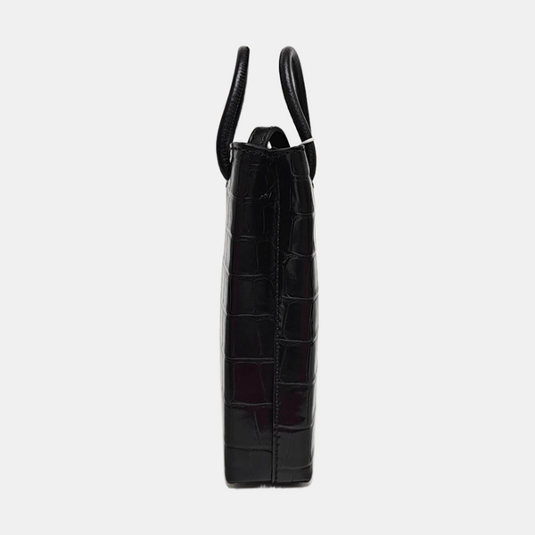 Shopping Bag Calfskin Black