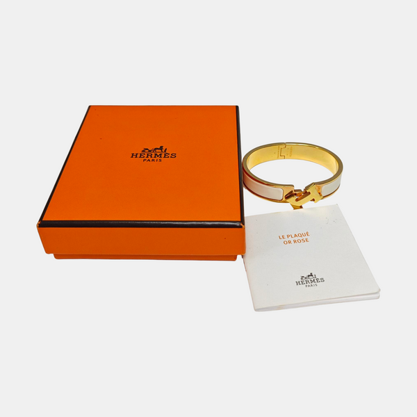 Clic H Metal Gold Bangle