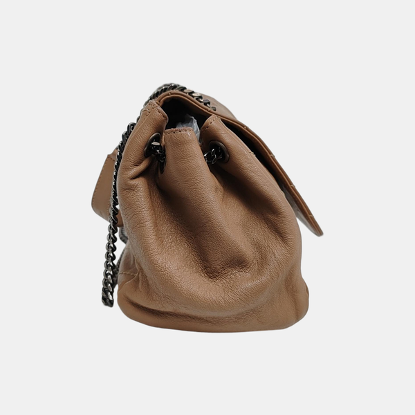 NOLITA Small Chevron Lambskin Beige