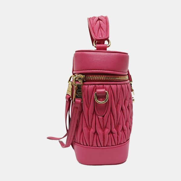 Quilted Lambskin Shoulder Bag Red