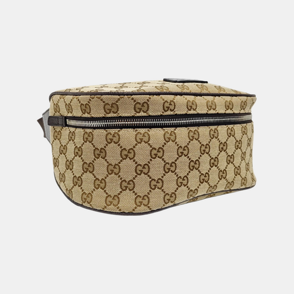 Monogram Canvas Shoulder Bag Beige