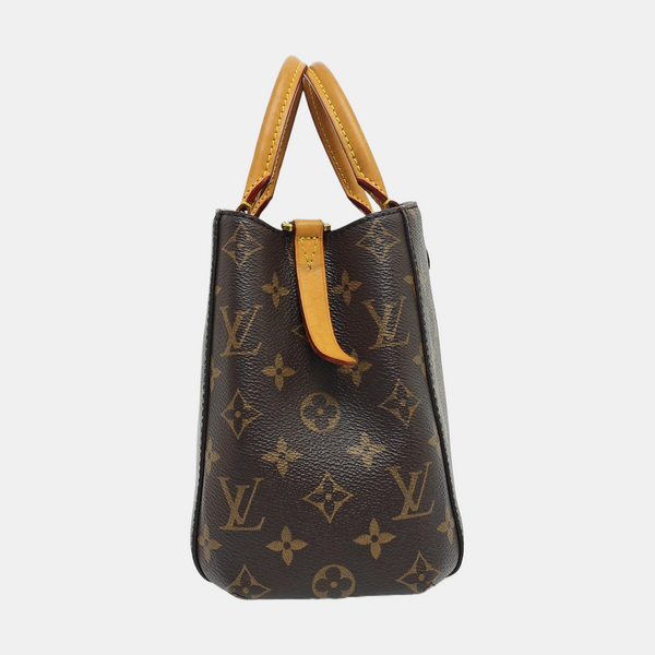 MONTAIGNE Monogram Coated Canvas Brown