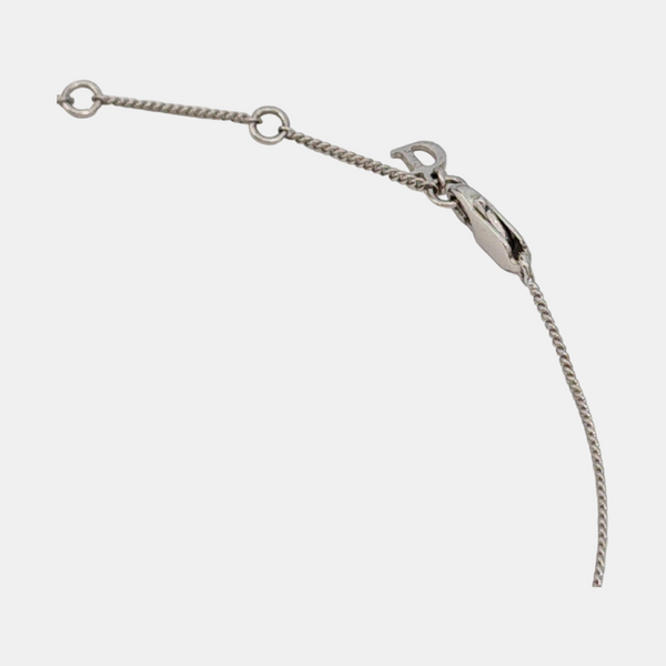Dior Oblique Metal Silver Necklace