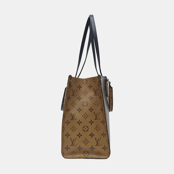 ONTHEGO MM Monogram Coated Canvas Brown