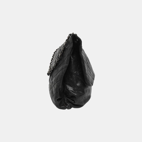 Quilted Grained Calfskin Black