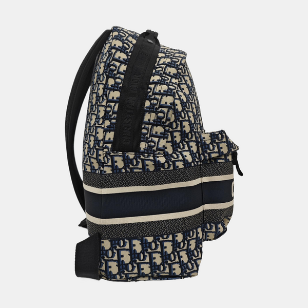 Diortravel Oblique Canvas Blue