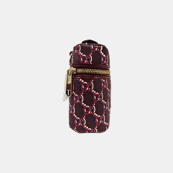 Monogram Coated Canvas Shoulder Bag Super Mini Red