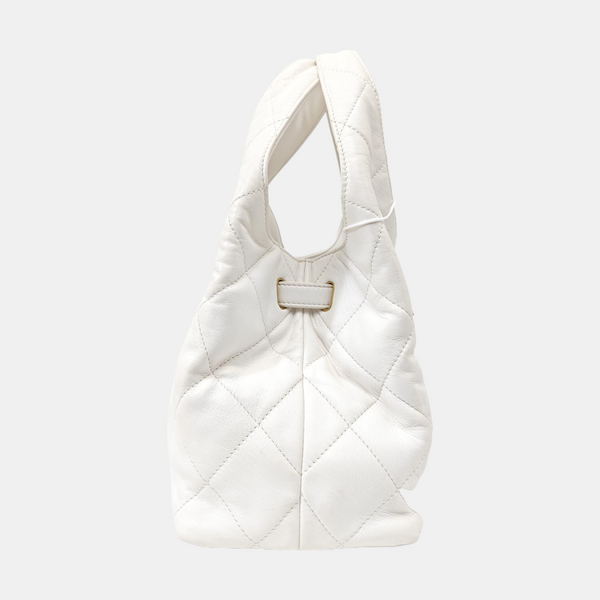 25P Quilted Lambskin White