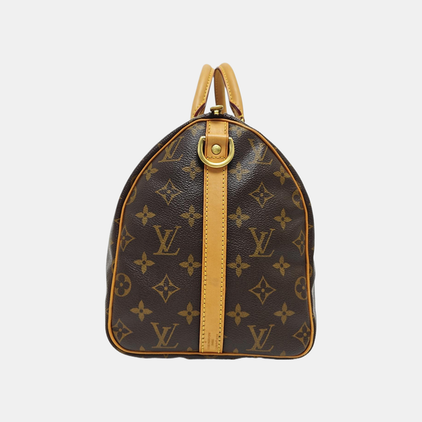 SPEEDY 30 Monogram Coated Canvas Brown