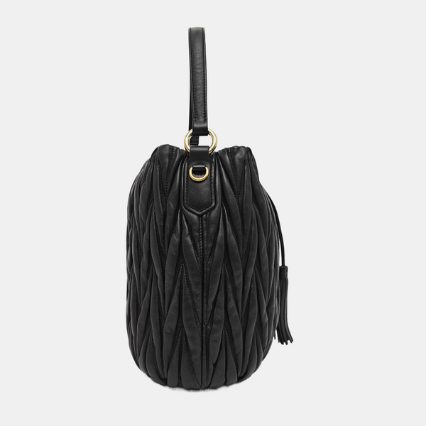 Matelassé Lambskin Black