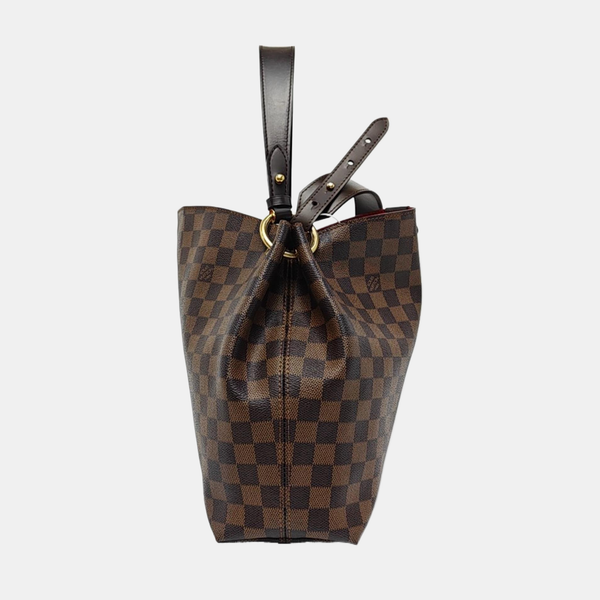 GRACEFUL PM Damier Ebene Coated Canvas Brown