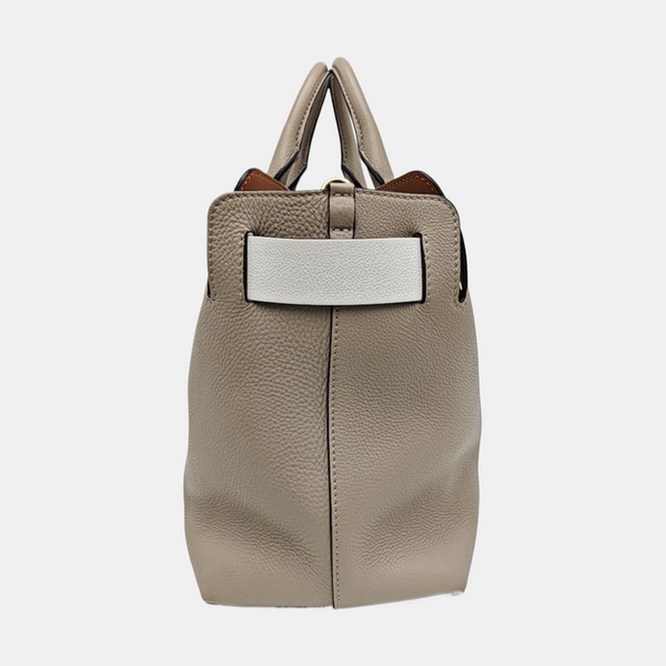 The Belt Large Calfskin Gray