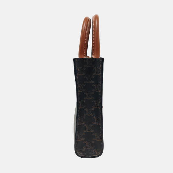 CABAS CELINE Mini Coated Canvas Brown