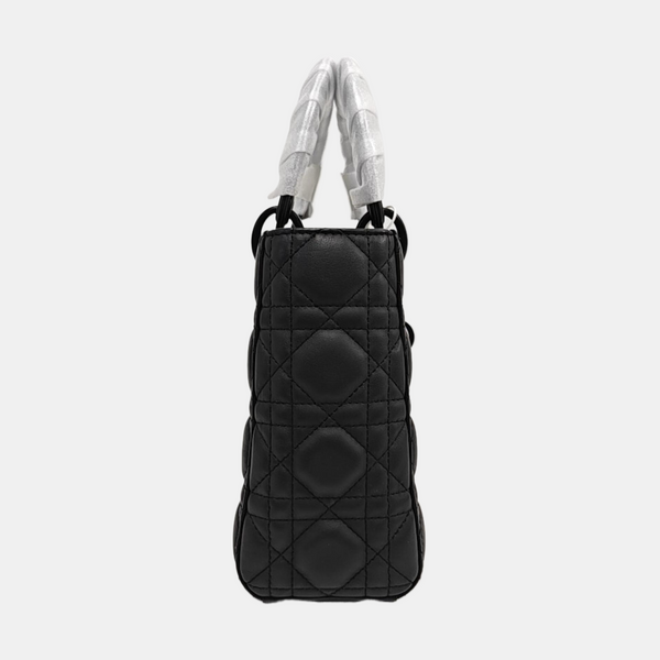 Lady Dior Small Cannage Calfskin Black