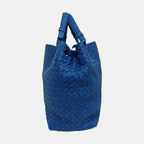Lambskin Tote Bag Blue