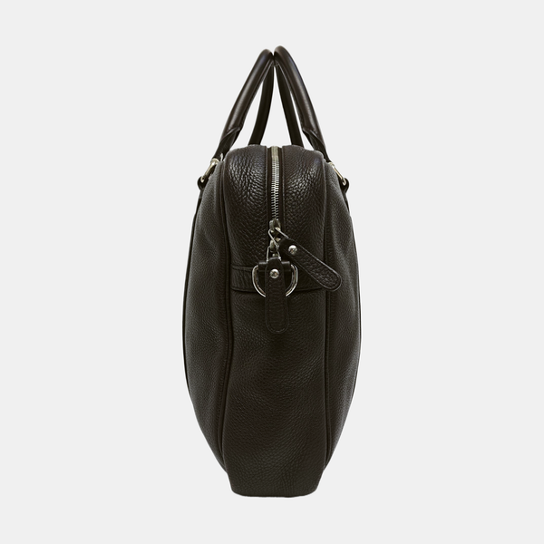 Calfskin Top Handle Bag Brown